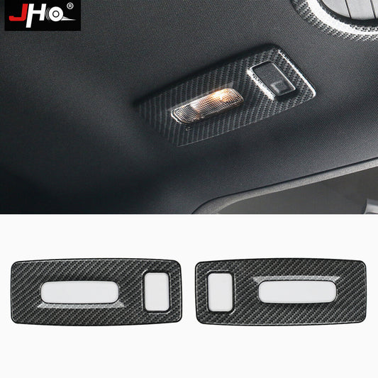 2PCS Carbon Fiber Rear Reading Light Cover Trim Fit for Ford Explorer 2011-2019