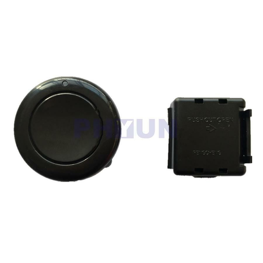 Universal 12V Black Car Refit Steering Wheel Wirless Horn Button w/Receiver Box