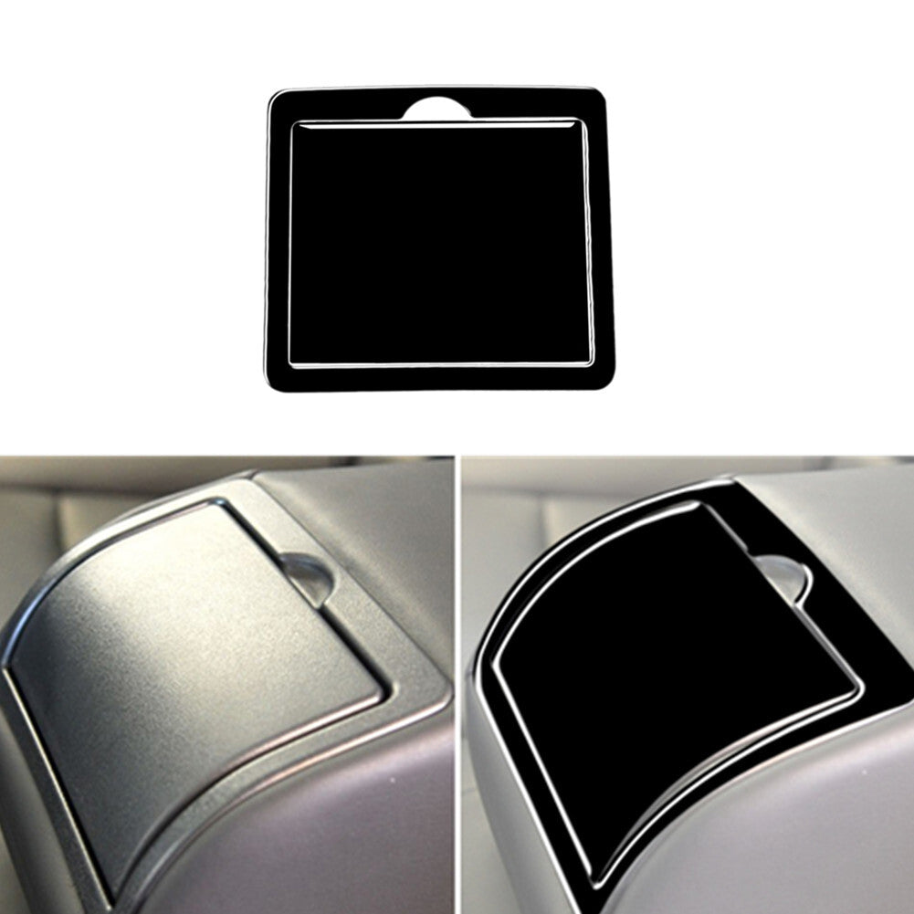 2Pcs Piano Black Rear Drain Cup Frame Cover Trim for Infiniti G37 2010-2013