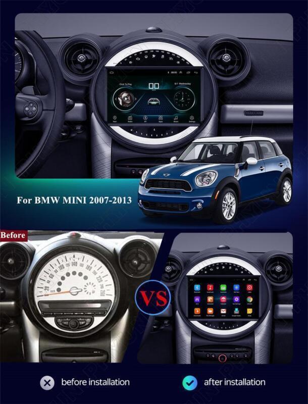 Radio GPS Navigation 9 Android 11 Stereo for BMW for MINI COOPER R56 R60 2007-2013