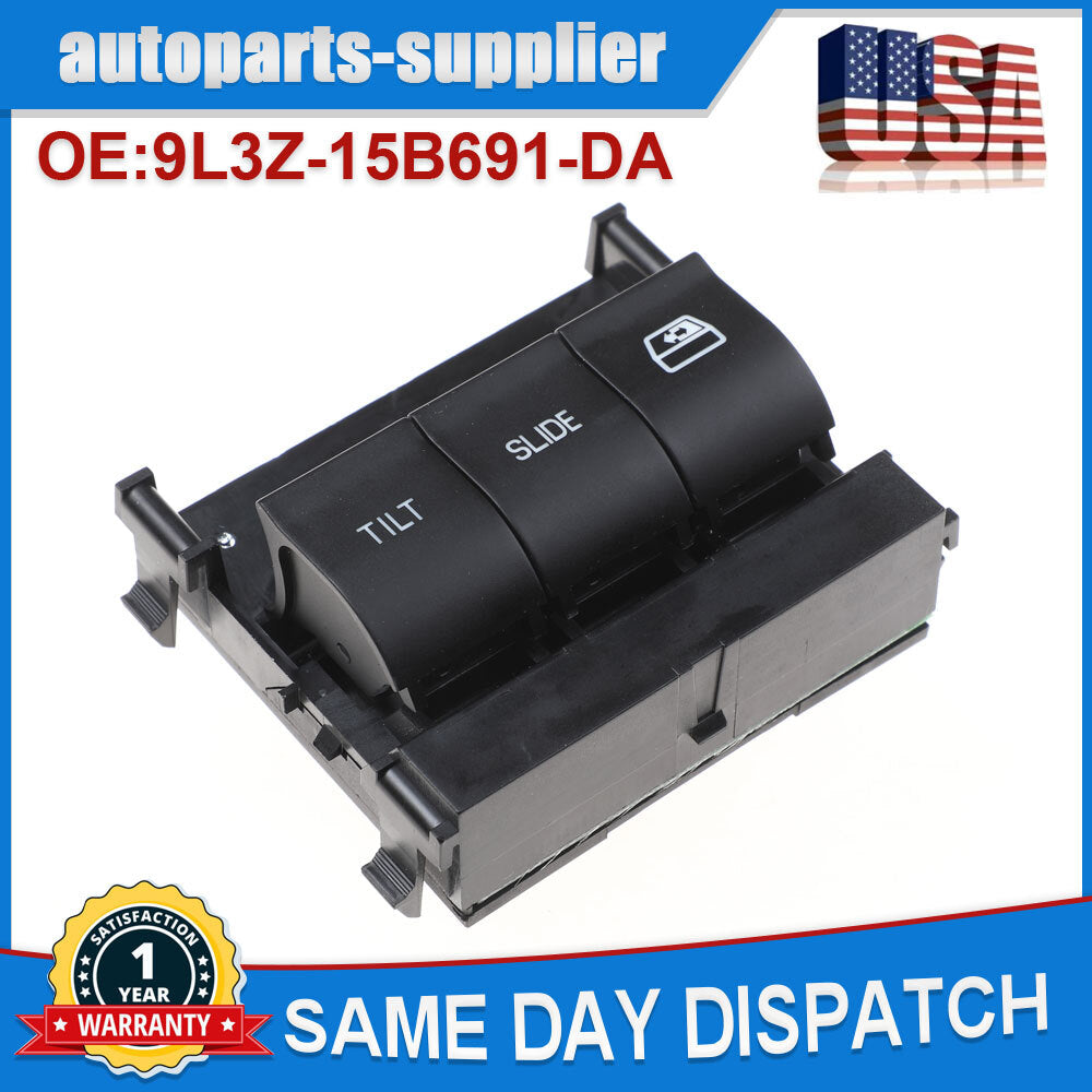 Overhead sunroof switch 9L3Z-15B691-DA suitable for 2009-2017 for Ford F-150, for Ford F250, F350