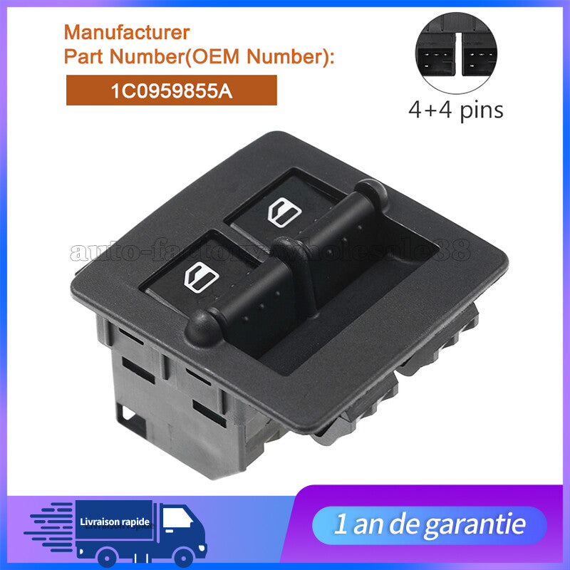 Bouton de Leve Vitre Avant Droit pour for VW New Beetle 99-01 1C0959855A 1C0959855