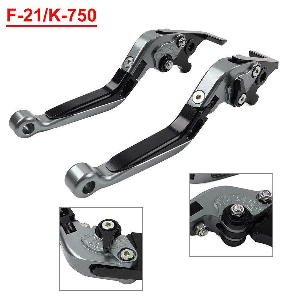 Folding Extendable Brake Clutch Levers for Kawasaki Z650 Z900 17-22 20 Ninja650R