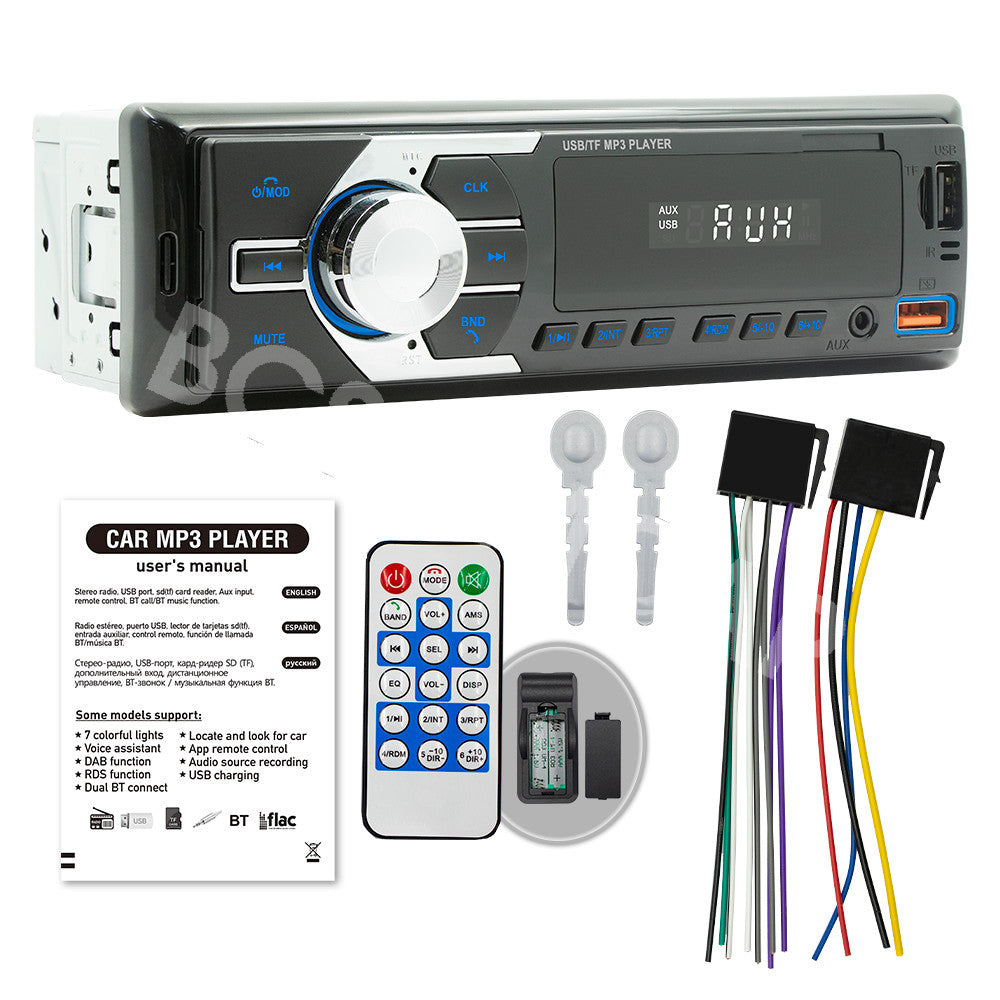Bluetooth 1DIN Car Radio Stereo MP3 Audio Player In-Dash AUX Input /FM/USB/RCA