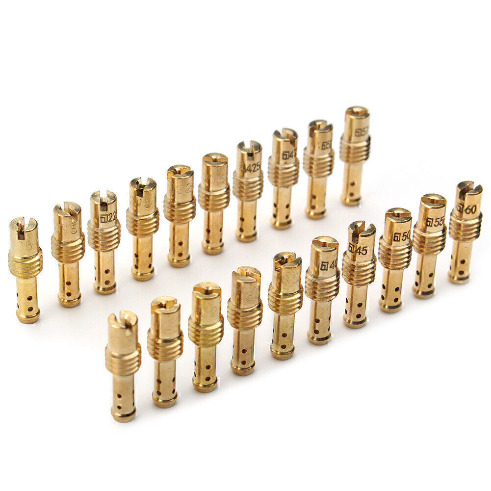 10x Carburetor Main Jet For VM TM TMX Carburetor 12.5 15, 17.5,20,22.5-60