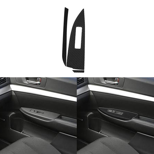 Carbon Fiber Passenger Window Lift Cover for Subaru Legacy Outback 2010-2014