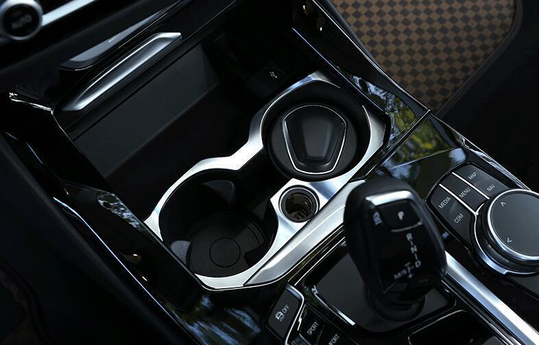 Middle Console ABS Silver for BMW X3 G01 2018 2019 2020 2021 Drinking Glass Trim