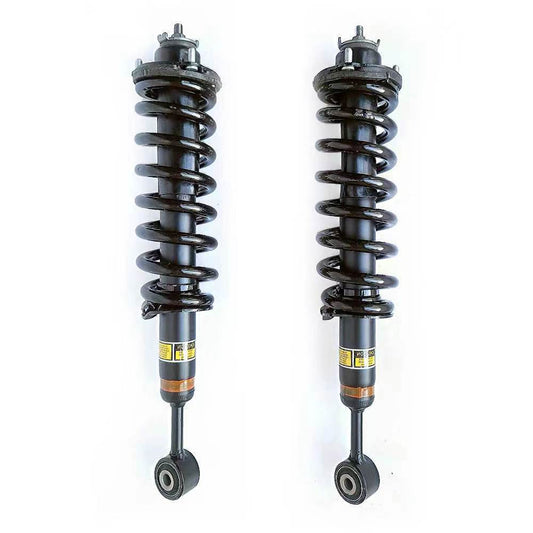 A pair of front hydraulic shock absorber struts with EDC suitable for BMW 5 Series, 7 Series, F01, F02, F07, F10. (07-15)