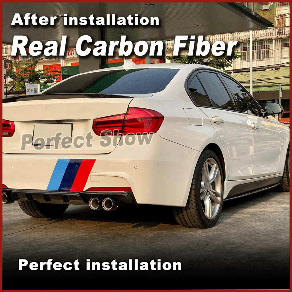 for BMW F30 320i 328i 340i M Sport 2012-18 Real Carbon Side Skirt Extension Lip