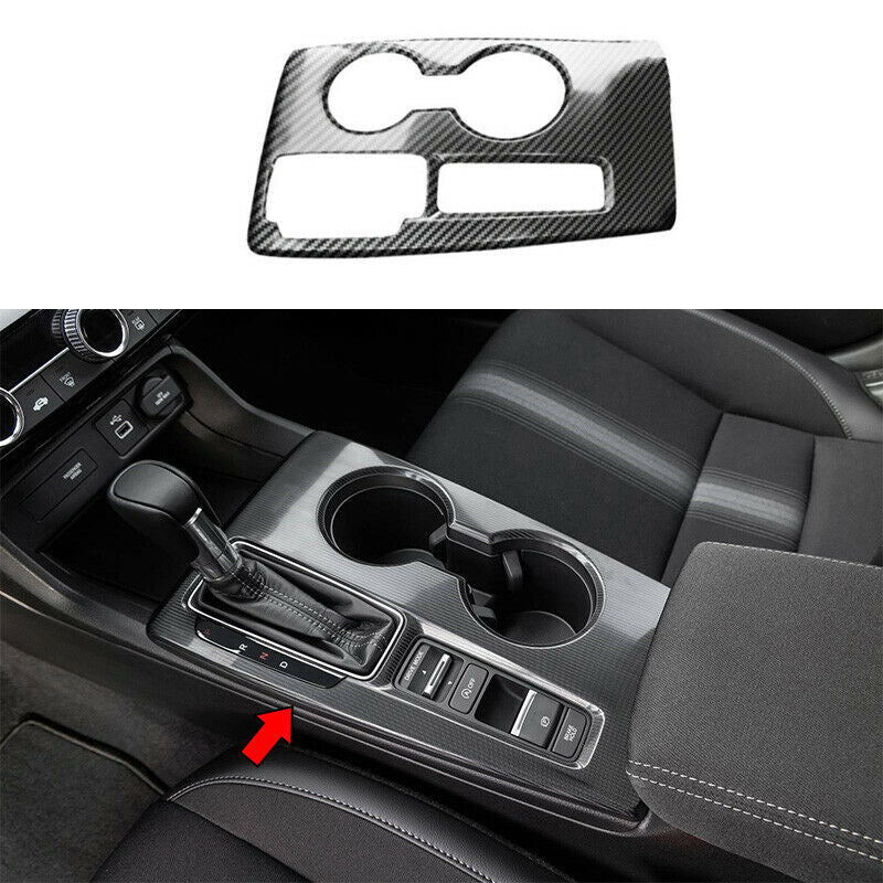 for Honda for Civic 2022-23 Carbon Fiber Central Control Gear Shift Panel trim Cover