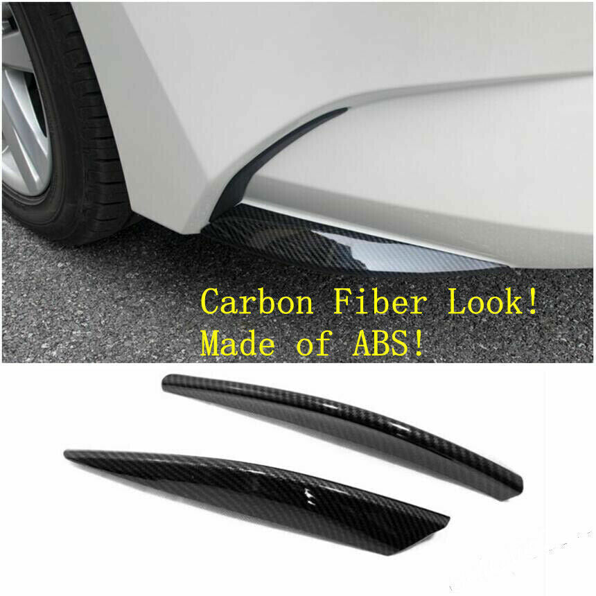 2for Toyota for Corolla Sedan 2019-2023 Carbon Front Bumper Guard Side Corner Cover