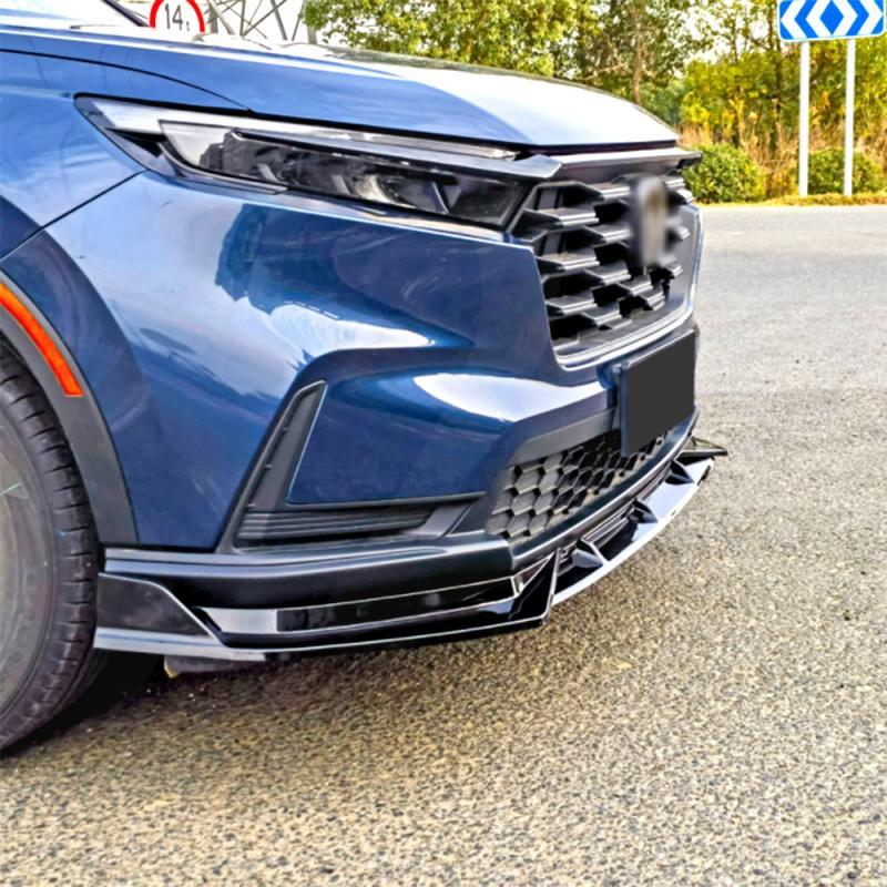 Glossy Black For 2023-2024 for Honda CR-V EX LX Front Bumper Lip Spoiler Splitter