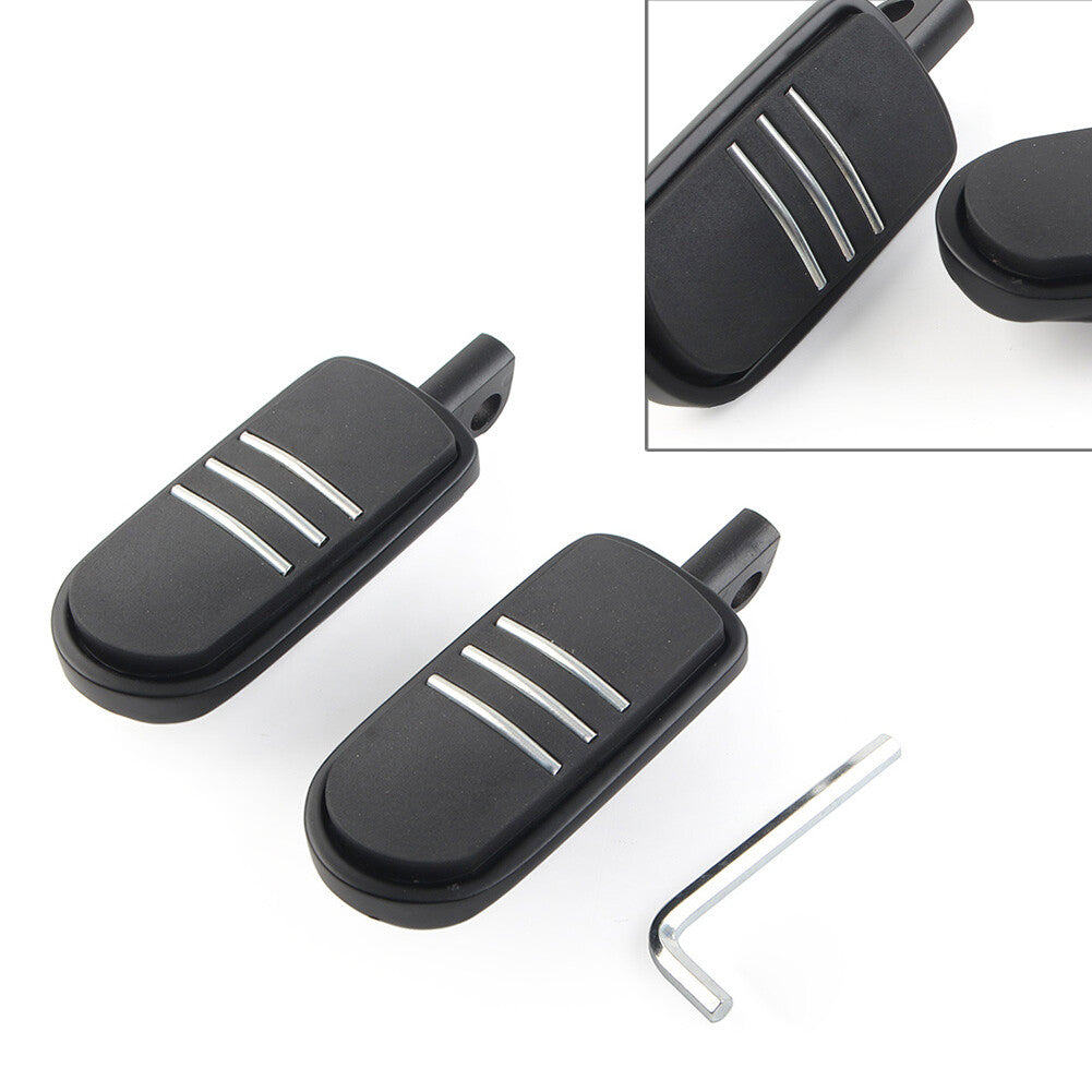 32MM 1.25 Foot pegs Footrest Pedal for Harley Iron XL 883 1200 Dyna Male Black