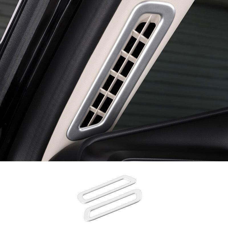 A-Pillar Air Outlet Vent Cover Trim Fit for Ford Explorer 2020-2022 Matte Silver