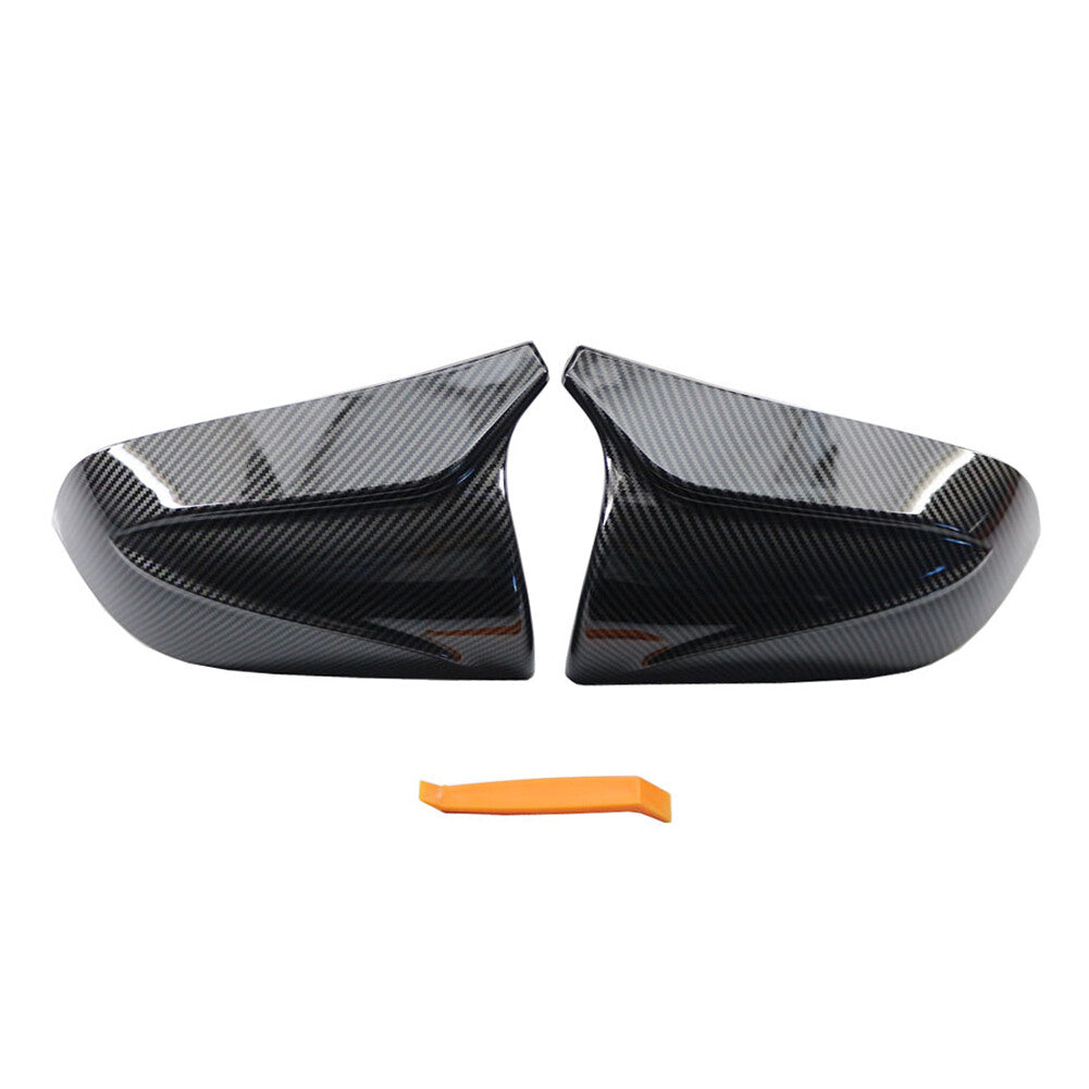 Carbon Fiber Look Mirror Housing Cover Cap for Tesla Model 3 2017 2018 2019-2020