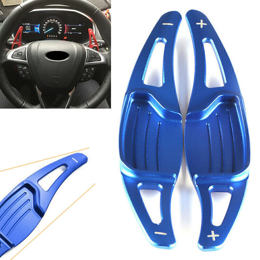 for Ford Mondeo Taurus Edge Blue Steering Wheel Shift Paddle Shifter Extension