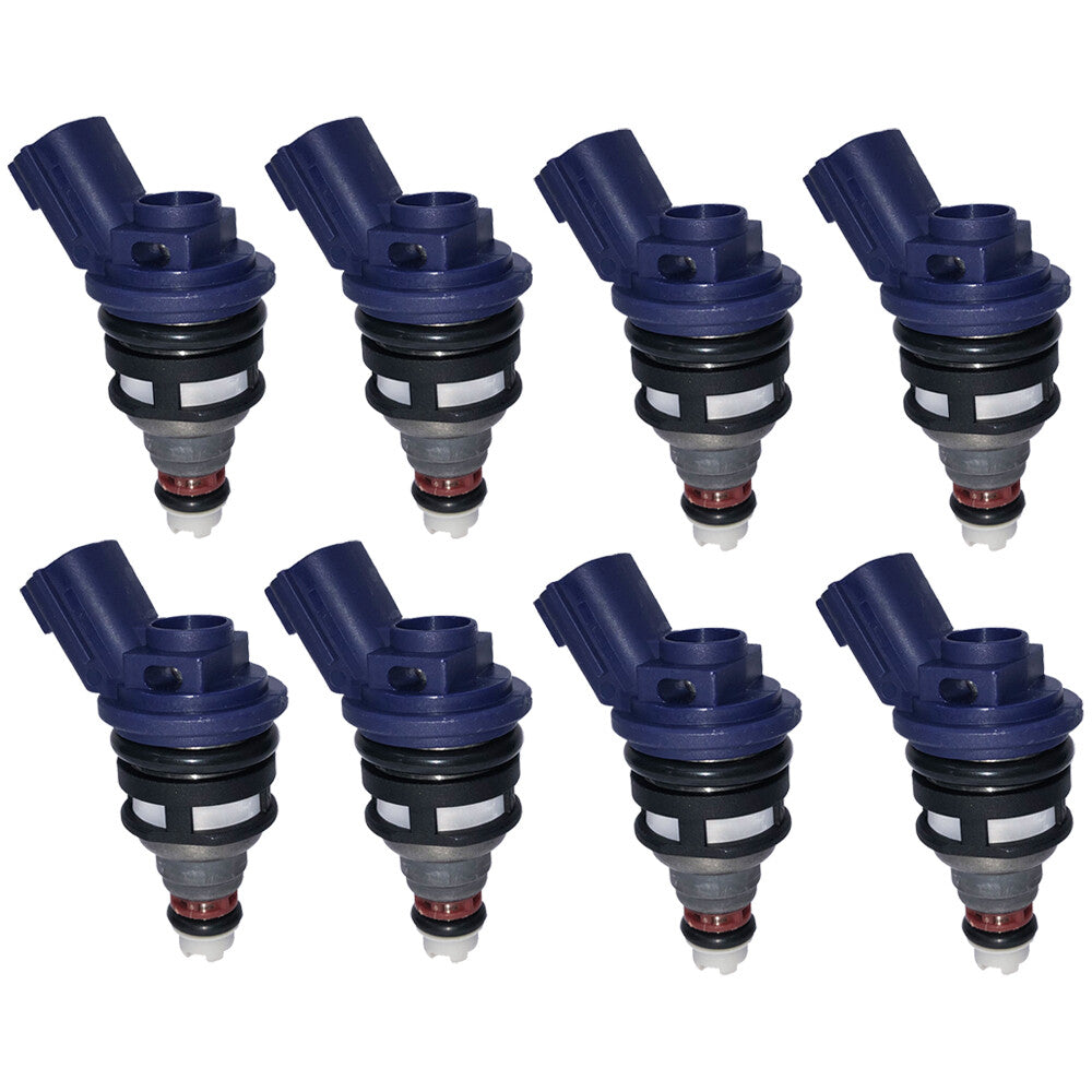 8Pcs fuel injector 16600-21U01 For 93-96 for Infiniti Q45 4.5L flow matched 375cc