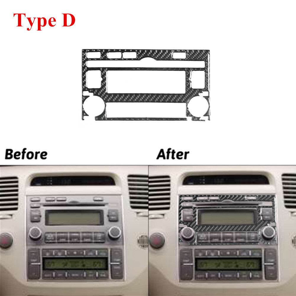 Carbon Fiber Premium Radio With CD Player Cover Trim for Hyundai Azera 2006-2011