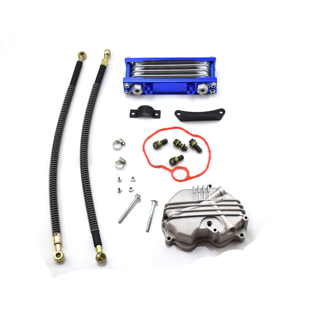 Oil Cooler radiator Curved beam Bike Monkey Racing Motorcyle refires Kayo BSE