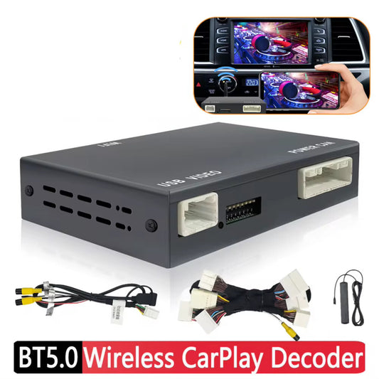 Car Wireless CarPlay Android Auto Retrofit Decoder Box For 14-19 HIGHLANDER 4Run