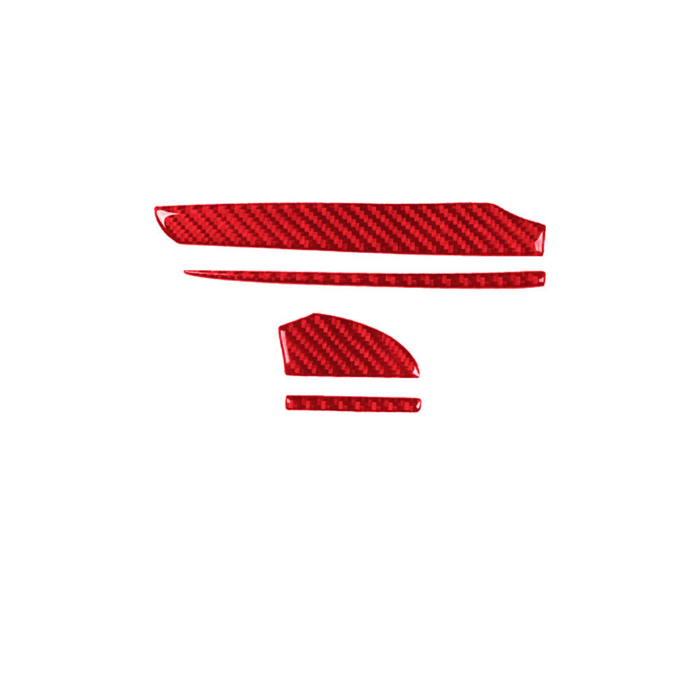 Red carbon fiber interior driver's dashboard cover trim for Chrysler 300 2015-22