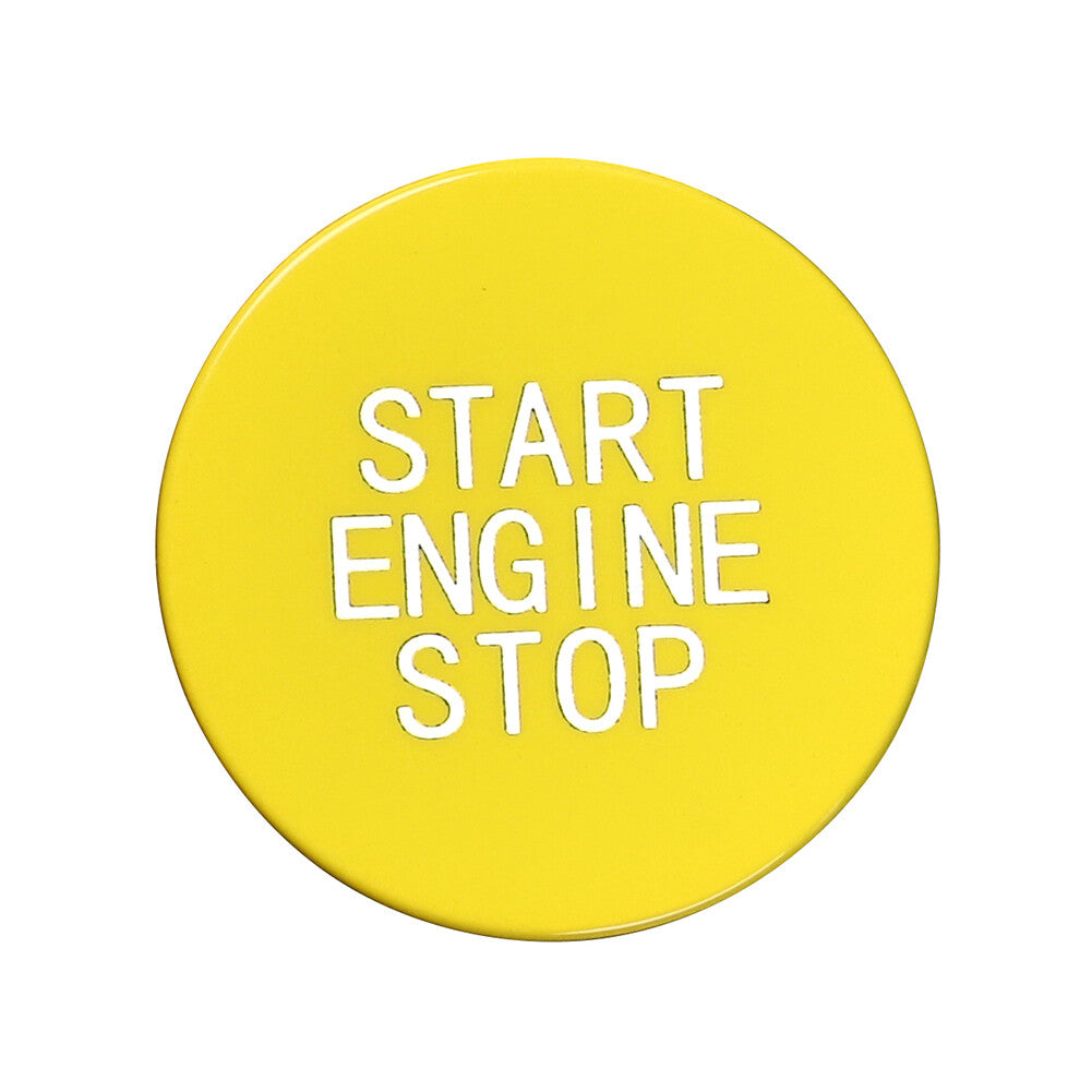 Engine Start Stop Button Switch Cover Trim ABS Fit for BMW 3 8 X Series Yellow