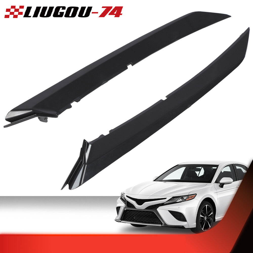 Suitable for 2018, 2019, and 2020 for Toyota for Camry SE/XSE front bumper grille trim (pair).