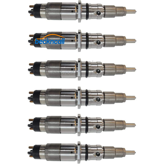 6x Fuel Injector 0445120236 6754-11-3100 for Komatsu Engine 4D107 S6D107 WA320-6