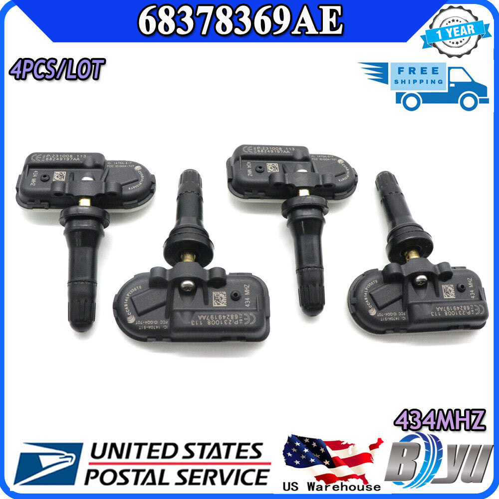 68378369AE 4X new TPMS Sensor for RAM 2500 Tire Pressure Monitoring System