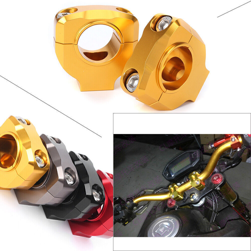 CNC 28.6mm/1.12 Fat Riser Handle Bar Handlebar Clamp 4 Color Universal Motobike