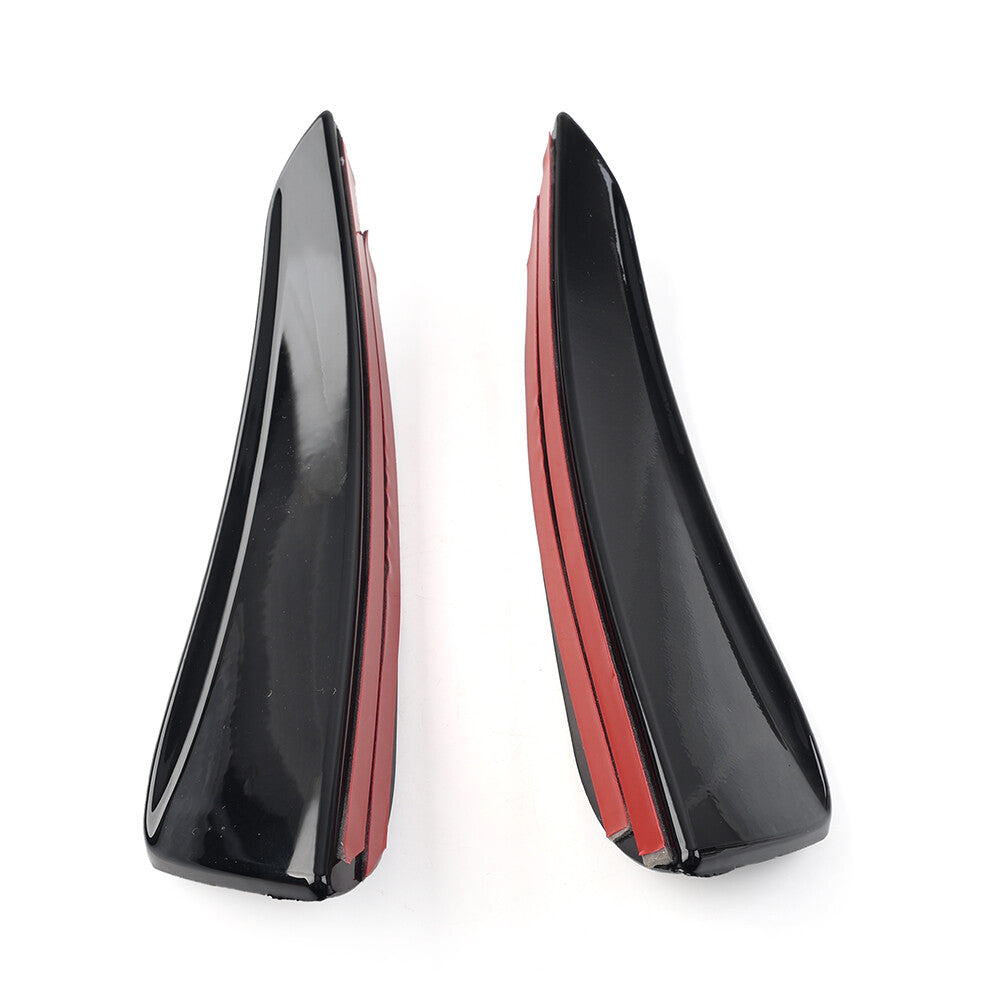 Front Bumper Lip Splitter Side Spoiler for Mercedes-Benz A Class 23-24 Glossy Bk