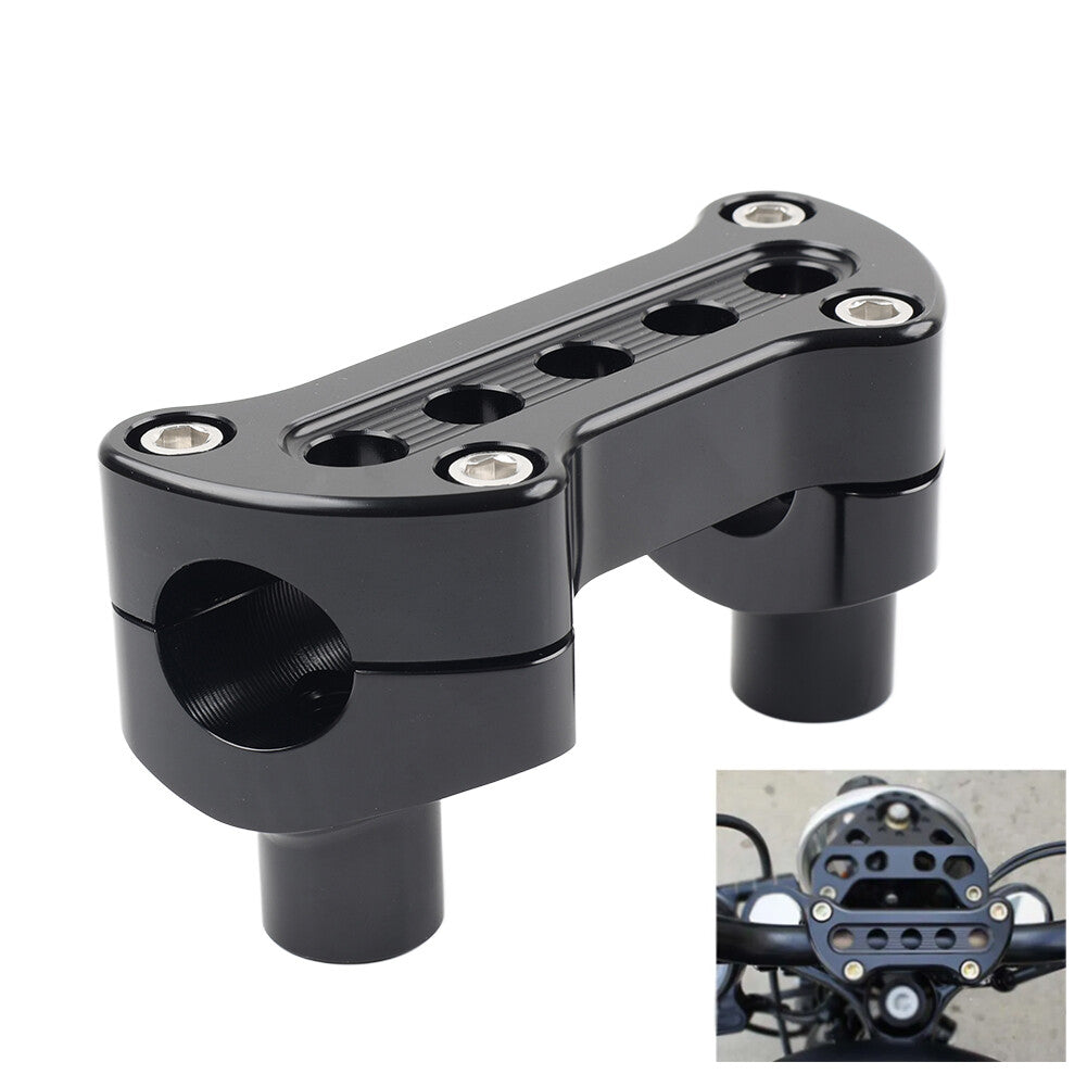 1 Handlebar Riser Top Clamp Mount for Harley Sportster Softail Dyna Road King