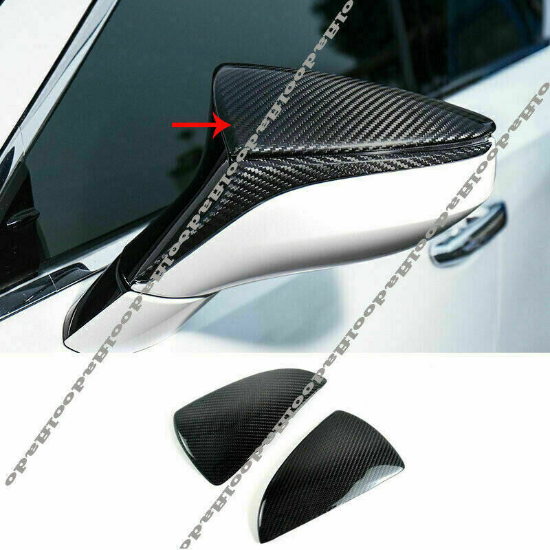 Real Carbon Fiber Rearview Mirror Cover Trims for Lexus for ES LS LC UX RC 2019-2022