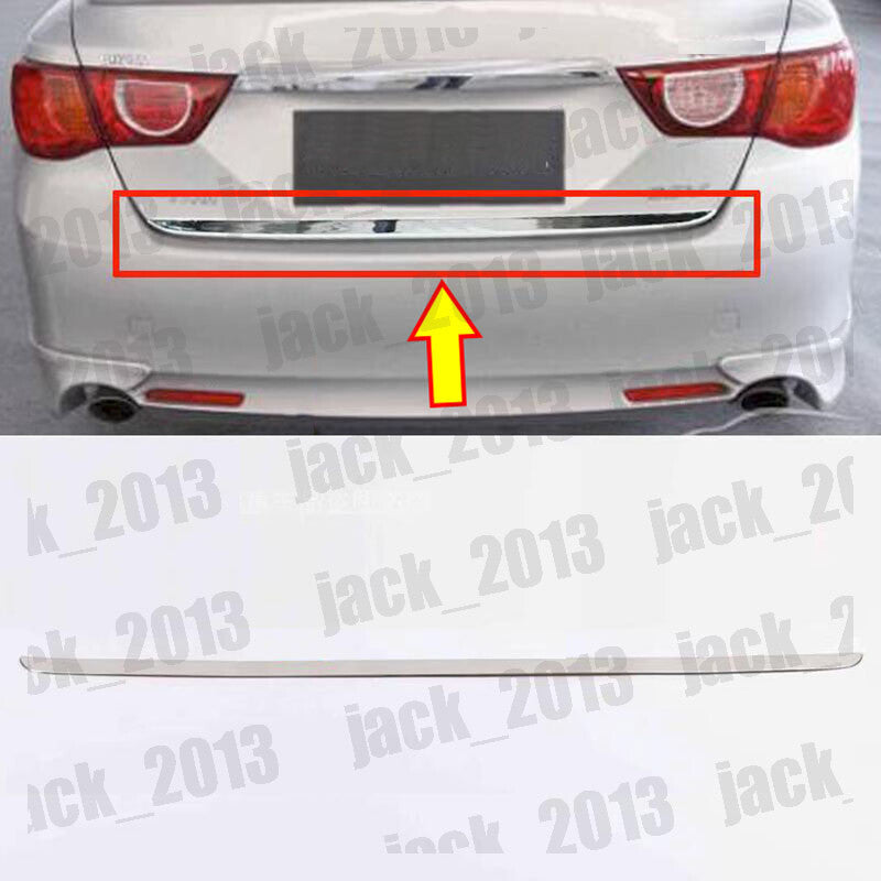 for Toyota MARK X 2010-2015 Steel REAR TRUNK TAIL GATE DOOR LID COVER TRIM