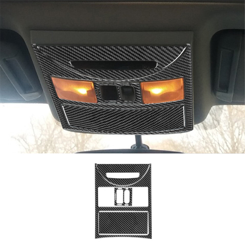 4Pcs Car Ceiling Light Trim Cover Type A Carbon Fiber for Nissan Quest 2004-2006