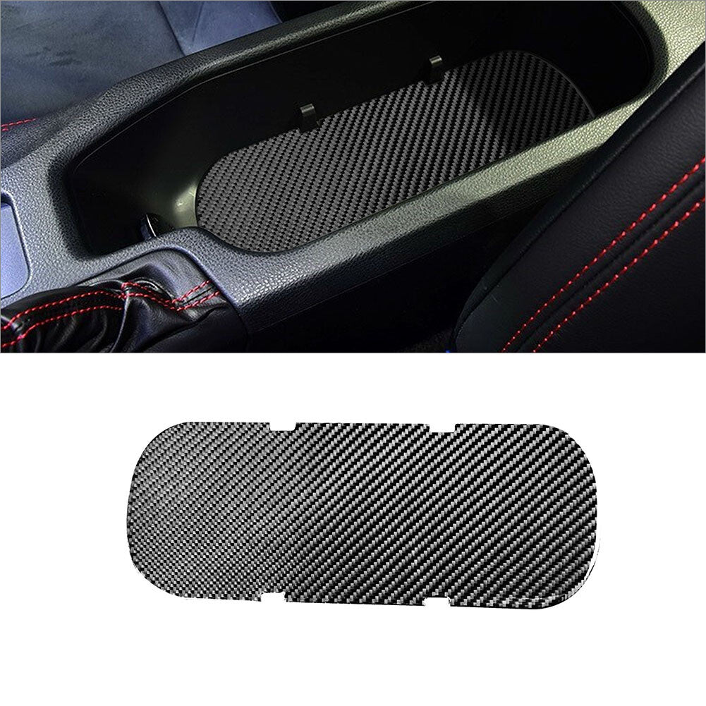 4x Carbon Fiber Rear Cupholder Kit Cover Trim for Toyota 86 for Subaru BRZ 2016-2020