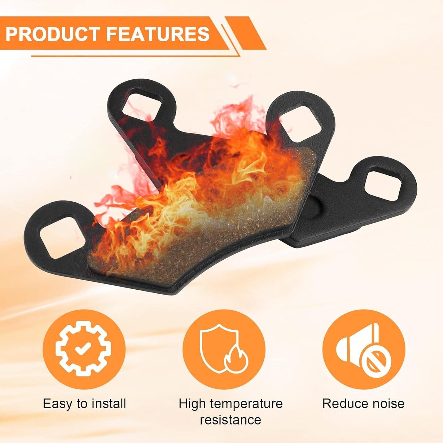 Front and Rear Brake Pads for Polaris Sportsman 400 500 600 700 800 EFI/HO