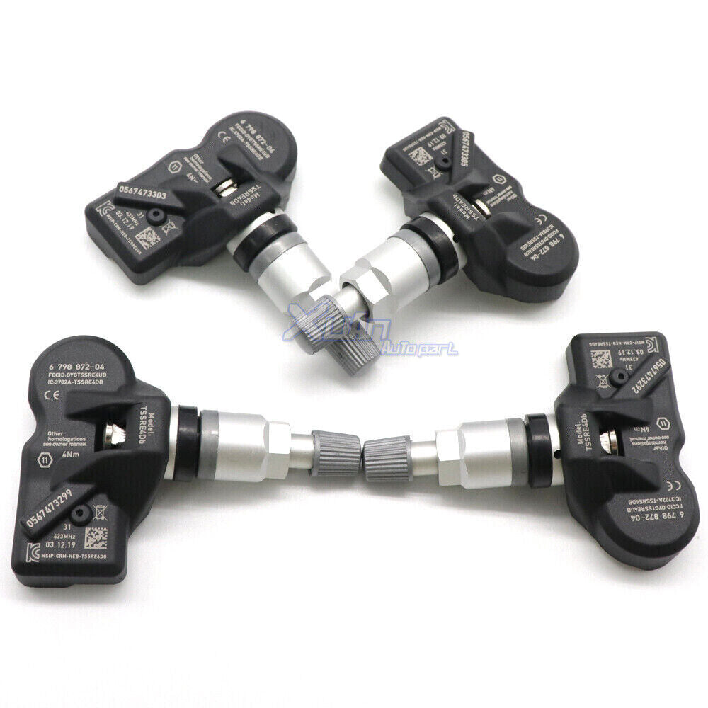 4-piece TPMS sensor 433MHz tire pressure monitoring system for BMW #6798872 36106874830