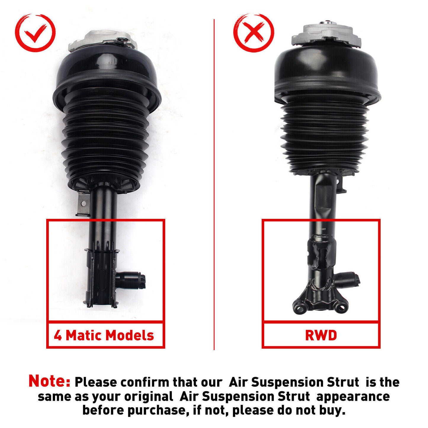 Two front shock absorber struts with magnetic traction suitable for Cadillac for Escalade Tahoe for GMC for Yukon 3L 2021-24