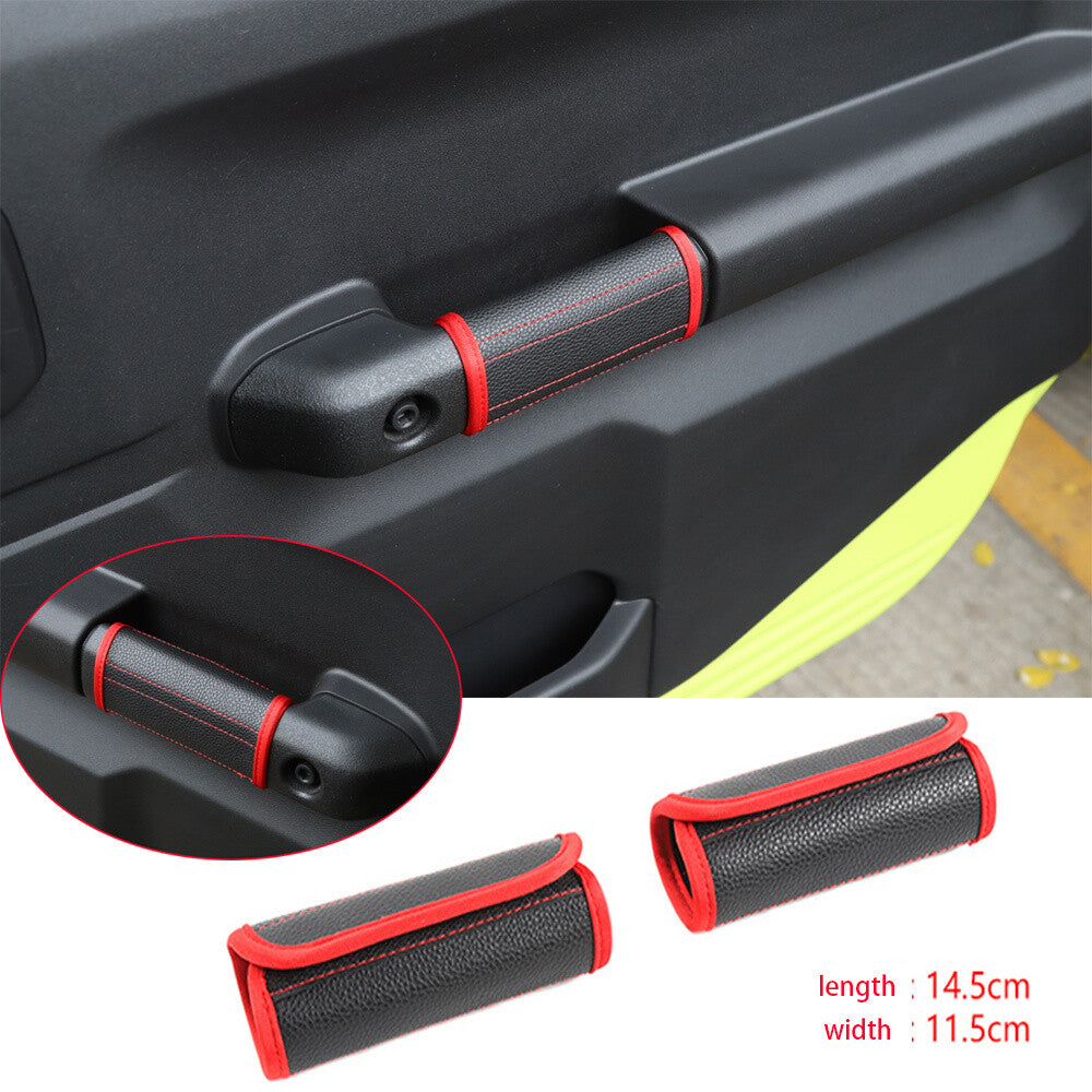 Leather Inner Door Handle Protector Cover for Suzuki for Jimny 2019+ Car Accessories