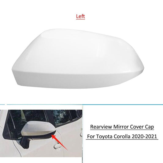 Left Car Door Wing Rearview Mirror Cover Cap for Toyota for Corolla 2020 2021 2022
