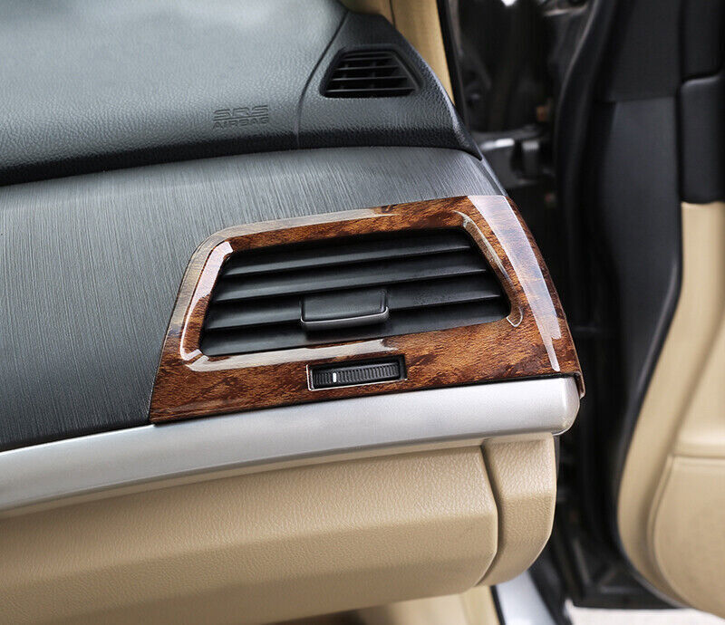 for Honda Accord 2008-2012 Wood Grain Inner Dashboard Side Air Vent Cover Frames