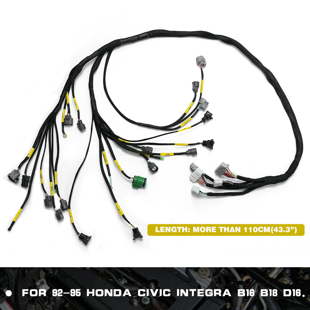 Tucked B-series Engine Harness OBD1 B16 D16 for Honda for Civic D-series Integra CRX