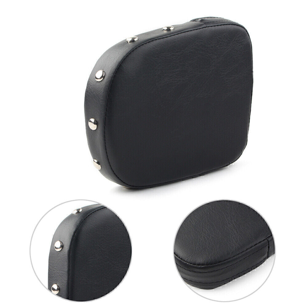 Black Universal Motorcycle Backrest Sissy Bar Cushion Pad for Harley for Suzuki