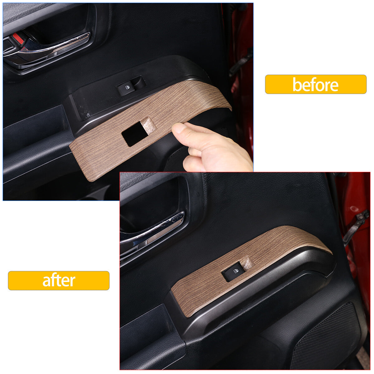 2 Carbon fiber rear side window louver cover trim for Mazda MX-5 2016-23