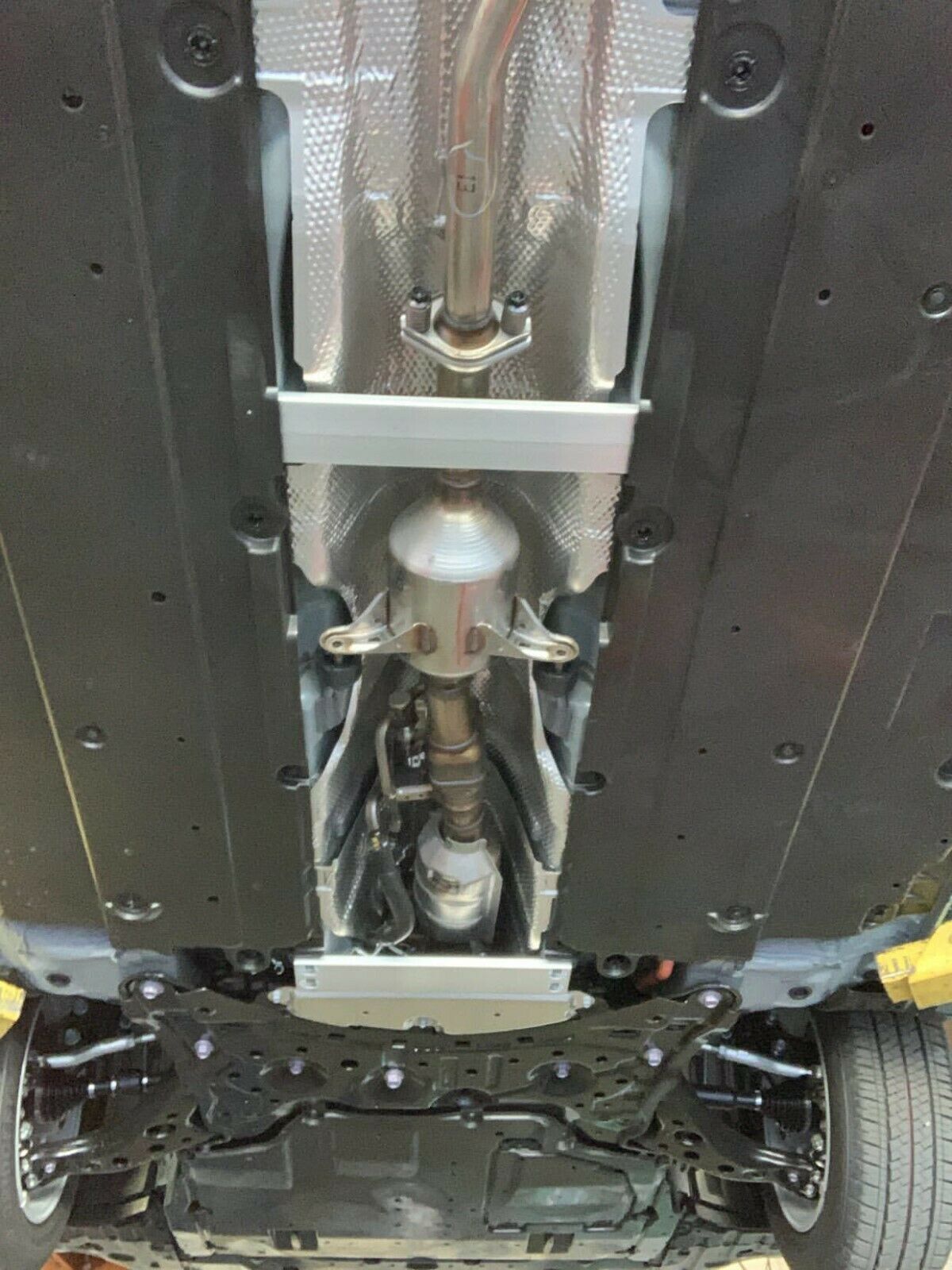 Catalytic converter CatShield safety protection is applicable to 2016-2021 for Toyota Prius.