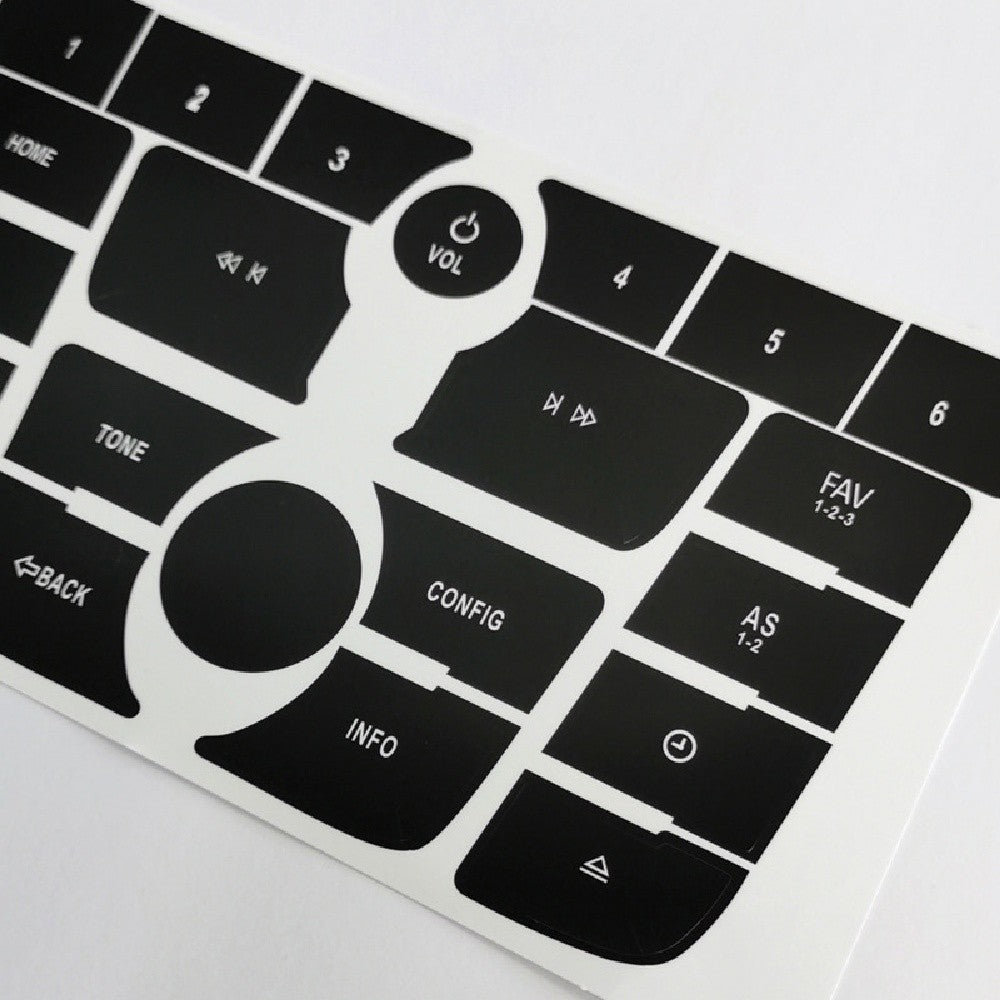 Radio Button Repair Decal Sticker Set Black for Buick Verano Encore 2012-2015