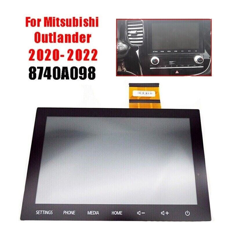 Replacement of 8-inch touchscreen digitizer LCD screen for 2020-22 for Mitsubishi Outlander radio.