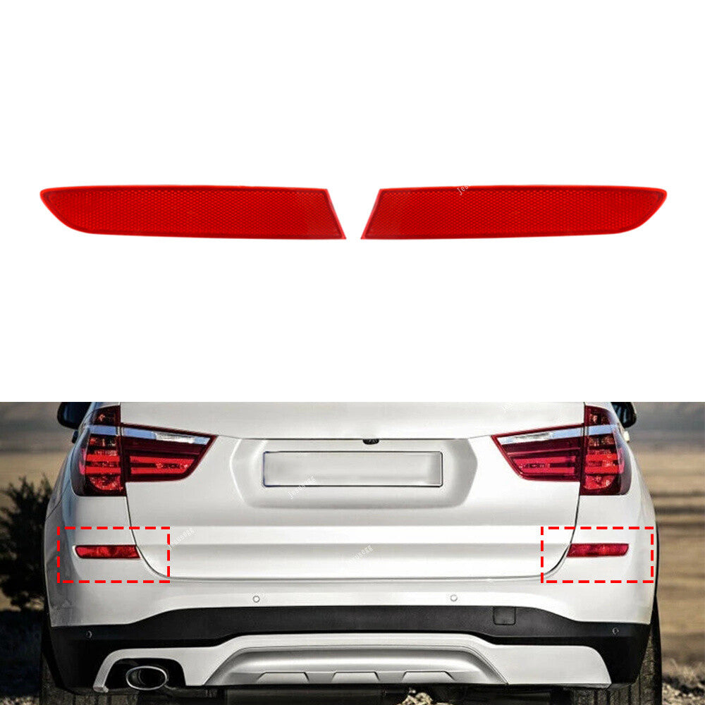 Rear RL Bumper Reflector Strip Cover for BMW F25 X3 Series 2014 2015 2016 2017