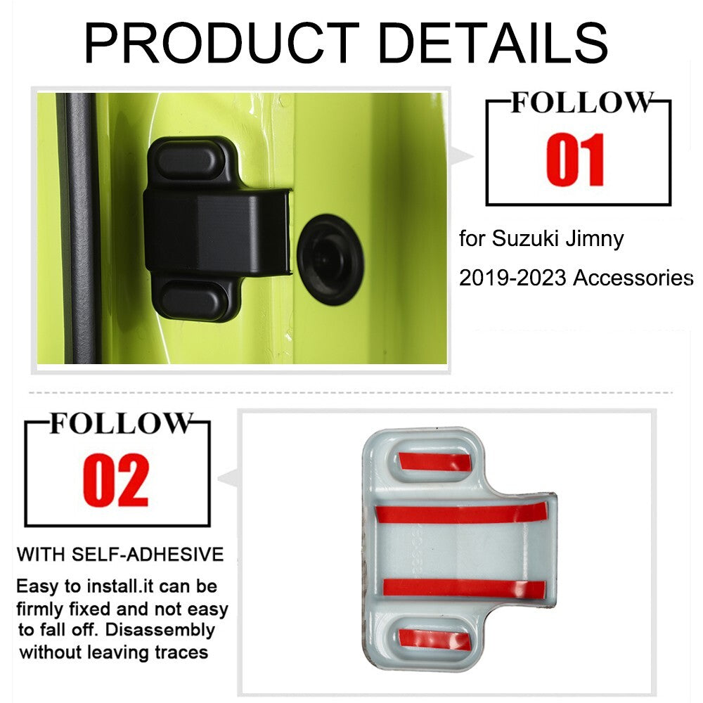 Black Tailgate Screw Protection Cover Trim for Suzuki for Jimny JB64 JB74 2019-2023